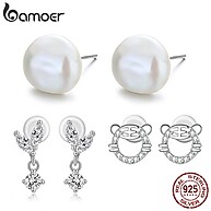 Brincos Prata 925 Bamoer: Elegância Barroca - imagem 1