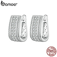 Brincos Prata 925 Bamoer: Elegância em Cubos - imagem 1