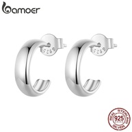 Brincos Prata 925 Bamoer: Elegância Simples - imagem 1