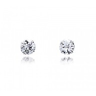 Brincos Prata 925 com Zircônia 3mm - Elegância no Segundo Furo - imagem 1