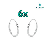Brincos Prata 925: Kit 6 Pares Redondos 14mm - imagem 1