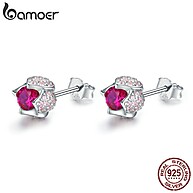 Brincos Tulipa Bamoer: Prata 925 e Zircônia - imagem 1
