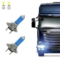 Kit Lâmpadas H7 Super Branca 100W 24V 5000K + Lâmpadas T10 LED Brinde - imagem 1