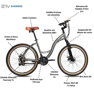 Blitz Comodo: Bicicleta Urbana 21v + Brindes! - imagem 2