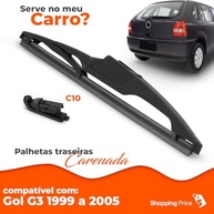 Palheta Limpadora Para-Brisa Traseiro Vigia Carenada 15" Silicone - Gol G3 (99-05) - imagem 4