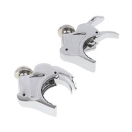 Grampos Para-brisa Moto 41mm Cromado - Harley Dyna Sportster XL 883 1200 - imagem 3