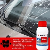 Kit 2 Limpa Para Brisa Automotivo Para Reservatorio do Carro 100ml Wurth - imagem 3