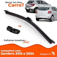 Palheta Limpadora Para-Brisa Traseiro Vigia Slim 12" Sandero 2015-2024 - Silicone - imagem 4