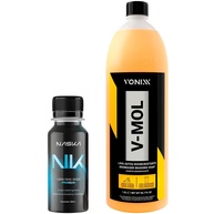 Kit Limpeza Automotiva V-Mol: Shampoo Desengraxante 1,5L + Aditivo Limpa Para-Brisa Naska - imagem 1