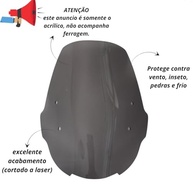 Para-brisa Bolha Acrílico Fumê Sem Ferragem para Carenagem de Moto - Estilo e Proteção - imagem 3