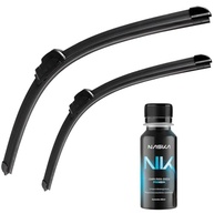 Kit Palhetas Limpador Silicone Universal Gancho + Limpa Para-brisa Naska Premium para Versa (2011-2019) - imagem 2