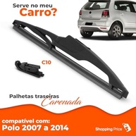 Palheta Limpadora Para-Brisa Traseiro Vigia Carenada 12" Polo Hatch 2007-2014 - Silicone Premium - imagem 4