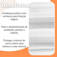 Protetor Solar Para-brisa Metálico: Mantenha Seu Carro Fresco e Protegido do Calor! - imagem 3