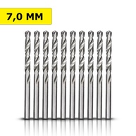 Brocas Aço Rápido 7mm MTX: Kit 10 Unidades - imagem 1