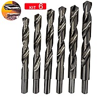 Brocas Aço Rápido: Kit 6 Peças Profissional - imagem 1