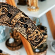 Ferradura Amuleto da Sorte em Resina com Pintura Bronze - 11cm - imagem 4