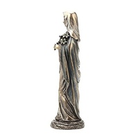 Imaculado Coração de Maria - Escultura em Resina com Acabamento Bronze - 21 cm - Veronese Design - imagem 5