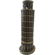 Torre de Pisa Miniatura Decorativa em Metal - Réplica Autêntica com Acabamento Bronze Antigo - imagem 2