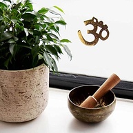 YOGATERIA Símbolo Om Decoração 100% Bronze 8cm - imagem 4
