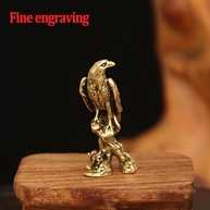 Estátuas de Águia em Bronze - Mini Ornamentos de Latão Dourado para Decoração de Mesa e Casa - imagem 4