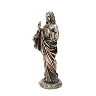 Estátua Sagrado Coração de Jesus em Resina com Acabamento Bronze - 21 cm - imagem 5