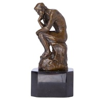 Escultura de Bronze The Thinker 17,5 cm - Estátua Decorativa Premium para Casa e Escritório - imagem 2