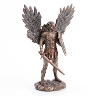Estátua do Arcanjo São Miguel - Veronese Design 04183 | Decoração Religiosa em Bronze - imagem 4