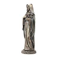 Imaculado Coração de Maria - Escultura em Resina com Acabamento Bronze - 21 cm - Veronese Design - imagem 4