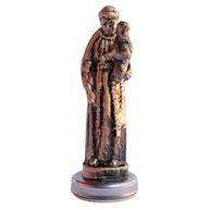 Imagem de Santo Antônio Solta o Menino em Metal Bronze - 6,5cm | Decoração Religiosa Elegante - imagem 2