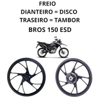 Roda Rodão Pé de Galinha Preto para Honda Bros 150 ESD (Freio a Disco Dianteiro) - imagem 3