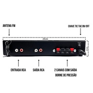 Som Ambiente Perfeito: Kit 4 Caixas + Amplificador BT - imagem 2