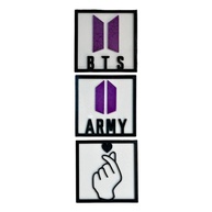 Kit Quadros BTS Army - Decore com Estilo K-pop Dorameira - imagem 1
