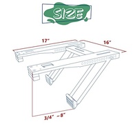 Suporte para Ar Condicionado de Janela com 2 Braços - Até 90kg | Universal 5.000 a 22.000 BTU - imagem 4
