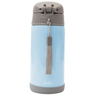 Garrafa Térmica Buba Gumy 400 ml - Parede Dupla com Canudo em Silicone | Azul - imagem 5