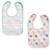Buba Kit 2 Babadores Impermeáveis com Bolso Passarinho Colorido - Proteção e Estilo para Bebês - imagem 2