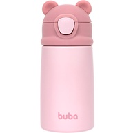 Copo Térmico Buba Ursinho Rosa - Parede Dupla para Bebês e Crianças - imagem 1