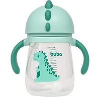 Buba Copo Dino Com Alça Rosa - 240ml com Bico em Silicone e Sistema Anti-Gases - imagem 5