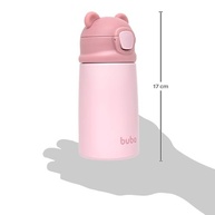 Copo Térmico Buba Ursinho Rosa - Parede Dupla para Bebês e Crianças - imagem 3