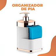 Organizador de Pia Cozinha: Detergente e Bucha - imagem 2