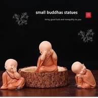 3 Peças Estátuas de Buda Rindo para Decoração e Boa Sorte - imagem 5