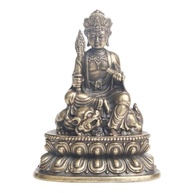 Estátua de Buda em Cobre - Miniatura Manjushri para Mesa, Estudo e Decoração Espiritual - imagem 1