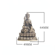 Estátua de Buda em Cobre - Miniatura Manjushri para Mesa, Estudo e Decoração Espiritual - imagem 4