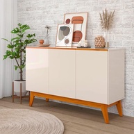 Buffet Ares 3 Portas Off White: Organize com Estilo! - imagem 1