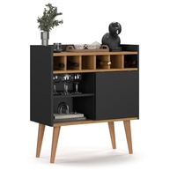 Aparador Buffet Florença - Design Retrô com Adega e Prateleiras para Sala de Jantar - imagem 2