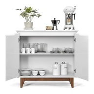 Buffet Flow 2 Portas Branco - Aparador Moderno para Sala de Jantar e Cozinha - imagem 4
