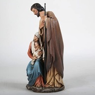 Estátua da Sagrada Família 28 cm - BC BUILDCLASSIC - Resina Pintada à Mão - imagem 5