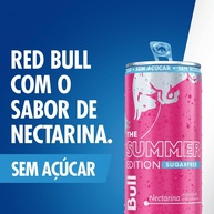 Red Bull Energético, Summer Edition, Nectarina, Sem Açúcar, 250ml - imagem 4