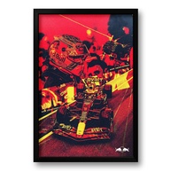 Quadro Red Bull F1 Max Verstappen - 40x60cm | Impressão Premium com Moldura Ecológica - imagem 1