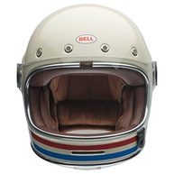 Capacete Bell Bullitt Clássico - Listras Pérola Branca/Vermelho/Azul (Tamanho P) - imagem 3