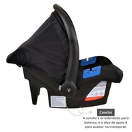Conjunto Bebê Conforto Touring X com Base Burigotto Preto - Segurança e Conforto para Seu Bebê - imagem 5